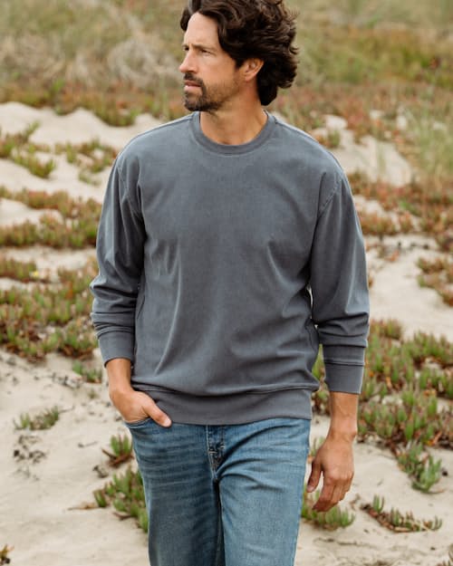 lifestyle image of PatinaTech Crewneck Sweatshirt