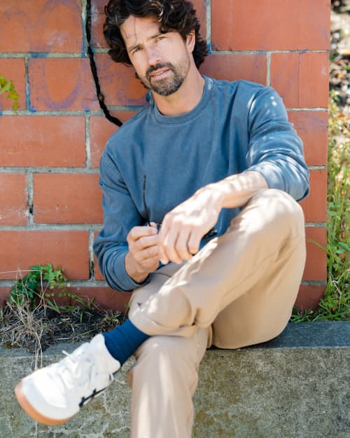 lifestyle image of 72-Hour Merino 5-Pocket Pant - HB Straight