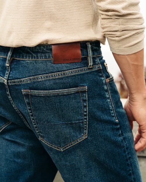 lifestyle image of Japanese Stretch Selvedge Denim - HB Straight