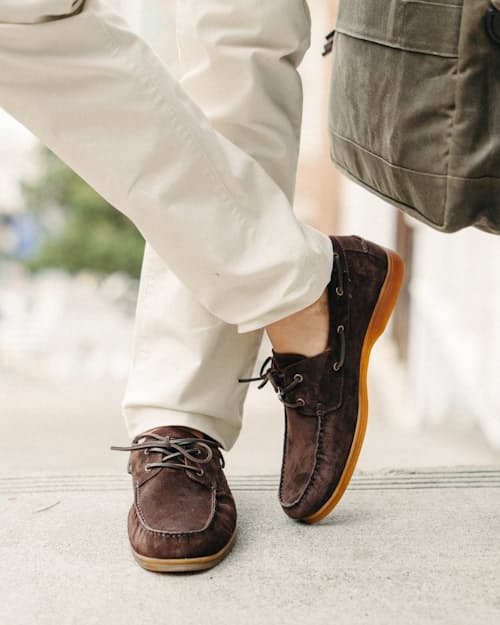 lifestyle image of Terra Low Boat Shoe