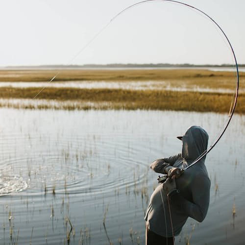 laydown image of 8wt 888 FastGlass Fly Rod w/ Full Wells Grip