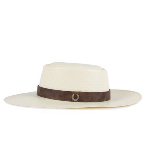 laydown image of L'Amour Buckaroo Straw Hat