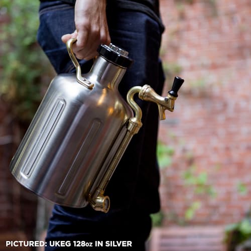 laydown image of uKeg 128 oz. - Copper Growler (w/CO2)