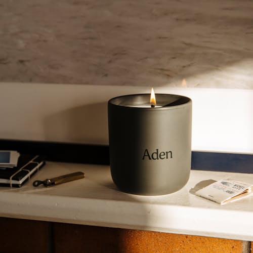 laydown image of The Study Candle