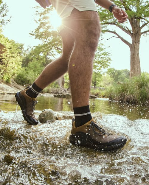 lifestyle image of Huckberry x Danner N45 Low Hiking Sneaker
