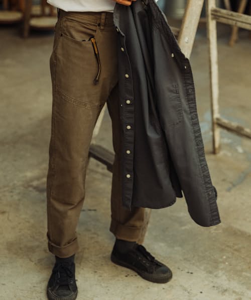 lifestyle image of Rover Double-Knee Work Pant - HB Straight