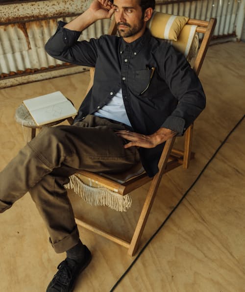 lifestyle image of Rover Double-Knee Work Pant - HB Straight