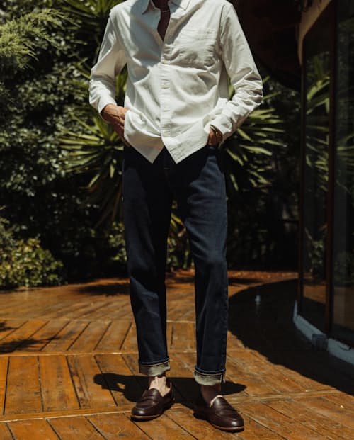 lifestyle image of The Oxford Draftsman Shirt