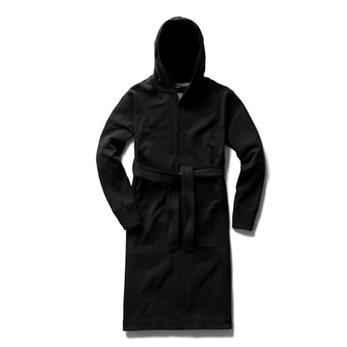 laydown image of Midweight Terry Hooded Robe