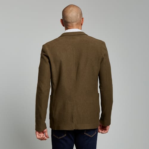 laydown image of Boiled Wool Sportcoat