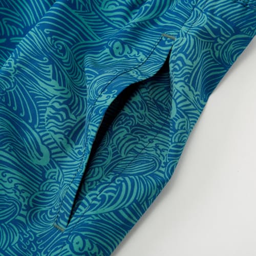 laydown image of Lined Swim Trunks