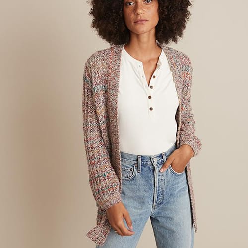 laydown image of Women's Ontario Cardigan