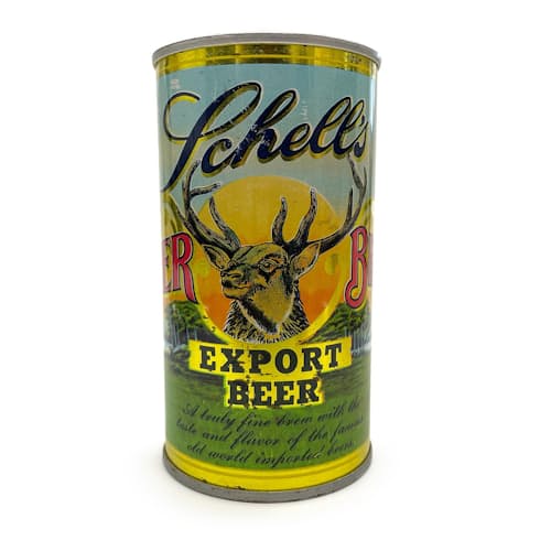 laydown image of Schell's Vintage Beer Can Candle