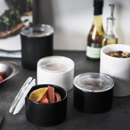 laydown image of Ceramic Food Canister - Small