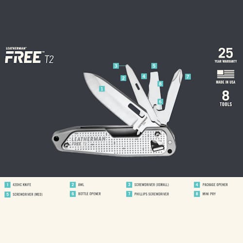 laydown image of FREE T2 - One Handed Multitool