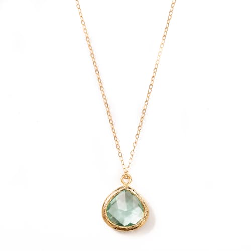 laydown image of Women's Erinite Gemstone Pendant