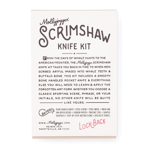 laydown image of Scrimshaw Knife Kit