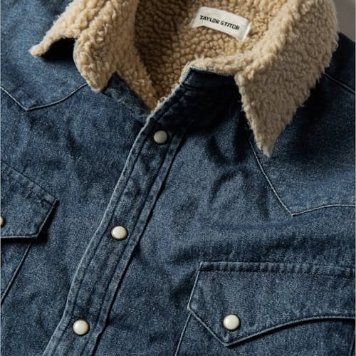 laydown image of The Western Shirt Jacket - Exclusive