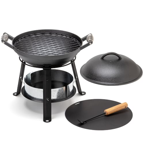 laydown image of All-in One Cast Iron Grill