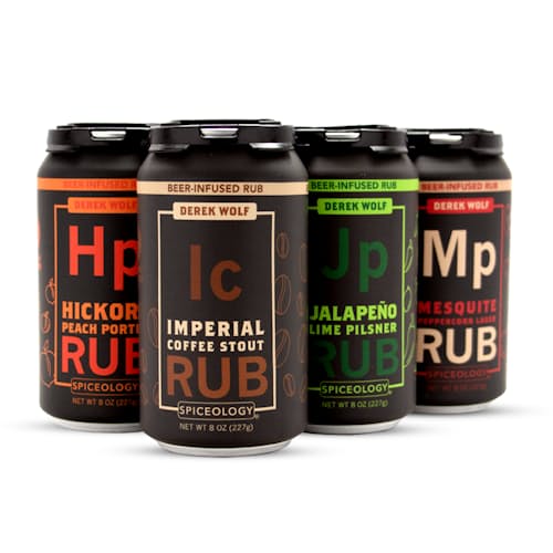 laydown image of 6 Pack Beer Rub Sampler