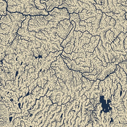 laydown image of Hydrological Map