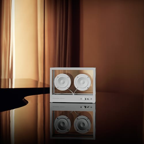 laydown image of Small Transparent Speaker