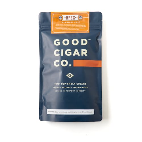 laydown image of 2 Pack of Cigars - Apex (Mild)