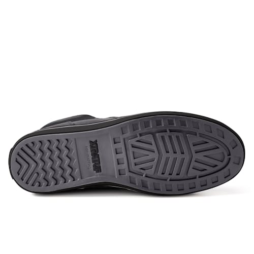 laydown image of Leather Ankle Deck Boot