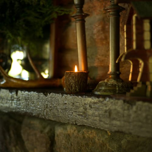 laydown image of Whiskey River Candle