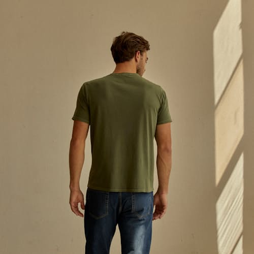 lifestyle image of Supima Crew T-Shirt
