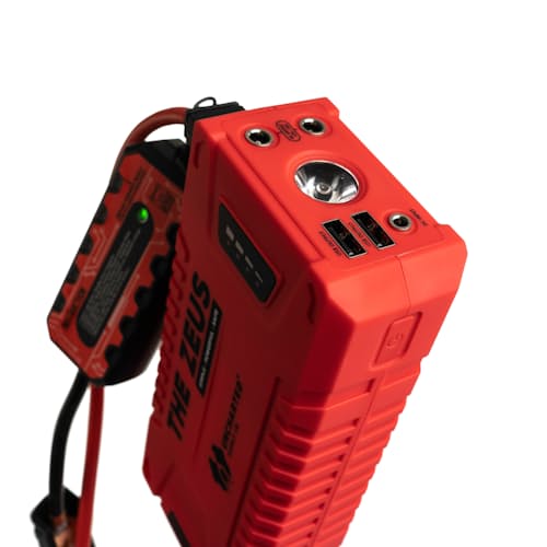 laydown image of The Zeus - Power Bank + Car Battery Jump Starter