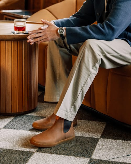lifestyle image of Terra Slip On Chelsea Sneaker Boot