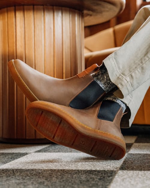 lifestyle image of Terra Slip On Chelsea Sneaker Boot