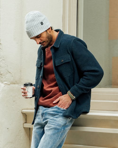 lifestyle image of Waffle Overshirt