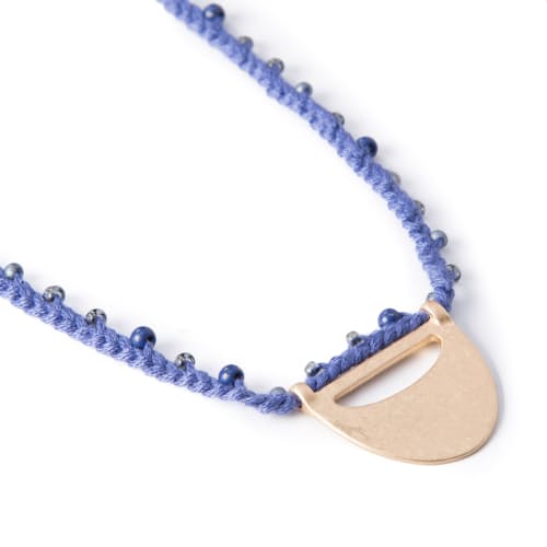 laydown image of Horizon Hand Knotted Necklace