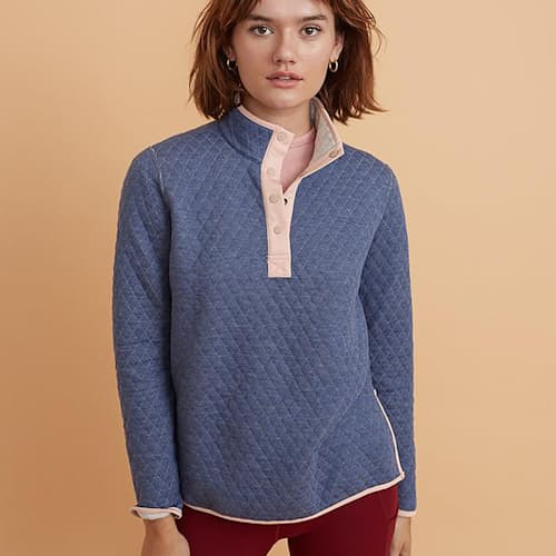 laydown image of Women's Corbet Reversible Pullover