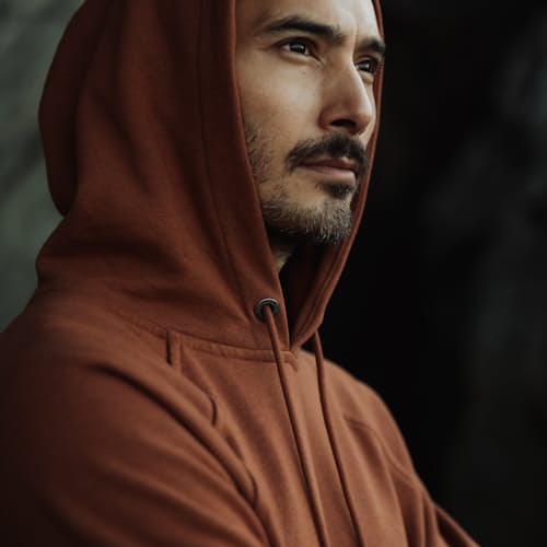 lifestyle image of 10-Year Full Zip Hoodie