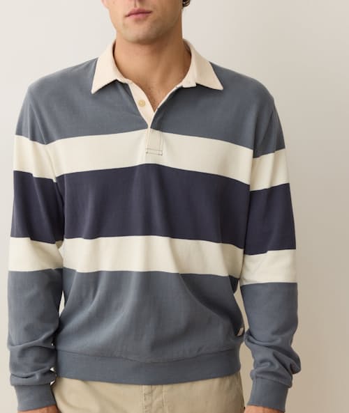 lifestyle image of Sueded Rugby Polo