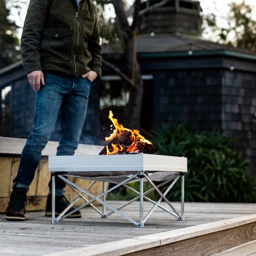 laydown image of Pop-Up Fire Pit and Heat Shield Combo Kit