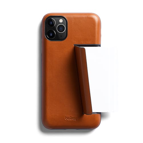 laydown image of iPhone 11 Pro Max Leather 3 - Card Case