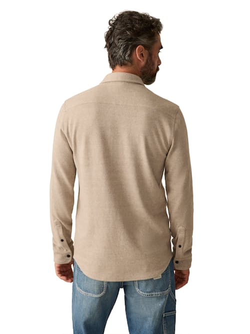 on model image of Legend Sweater Flannel Shirt