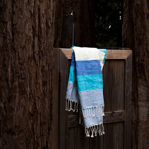 lifestyle image of Mediterranean Turkish Towel