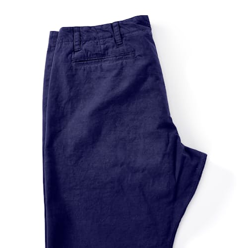 laydown image of Slub Chinos
