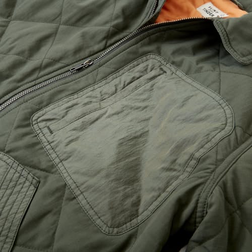 laydown image of Quilted Flight Jacket