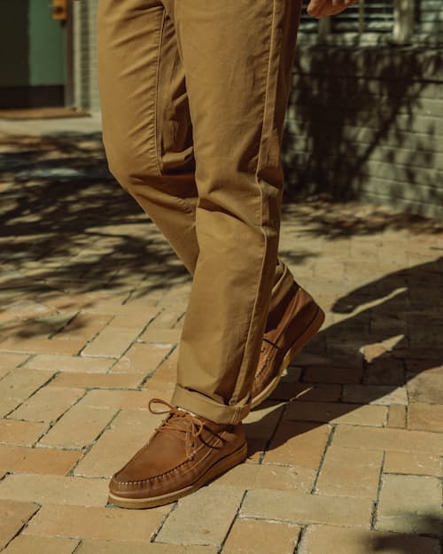lifestyle image of Drift Moc Toe Boot