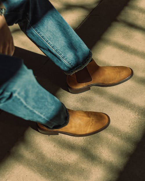 lifestyle image of Vibram® 430 Mini Lug Chelsea Boot