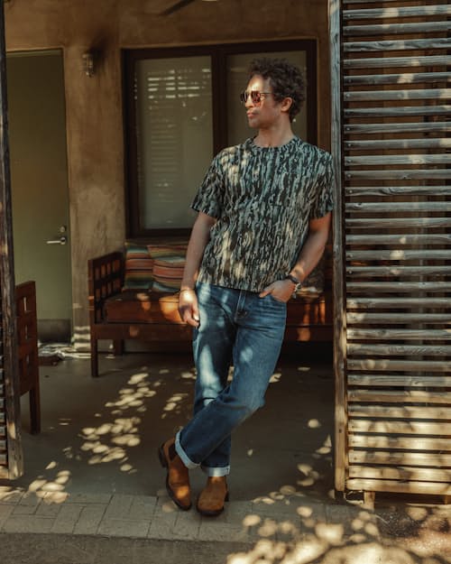 lifestyle image of Vintage Soft Wash T-Shirt
