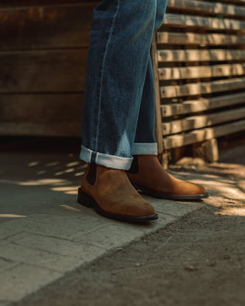 lifestyle image of Vibram® 430 Mini Lug Chelsea Boot