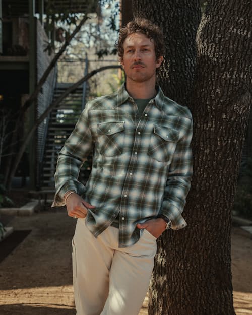 lifestyle image of Cotton Western Shirt