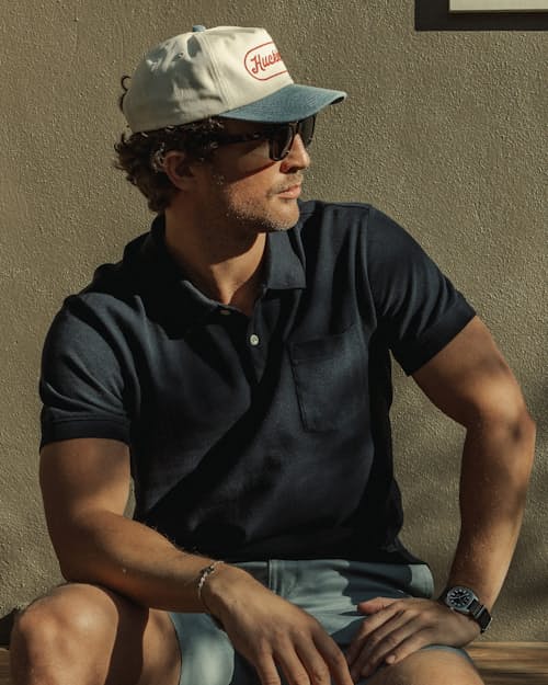 lifestyle image of Two Tone Script Hat